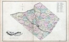 Berks County Map, Berks County 1876